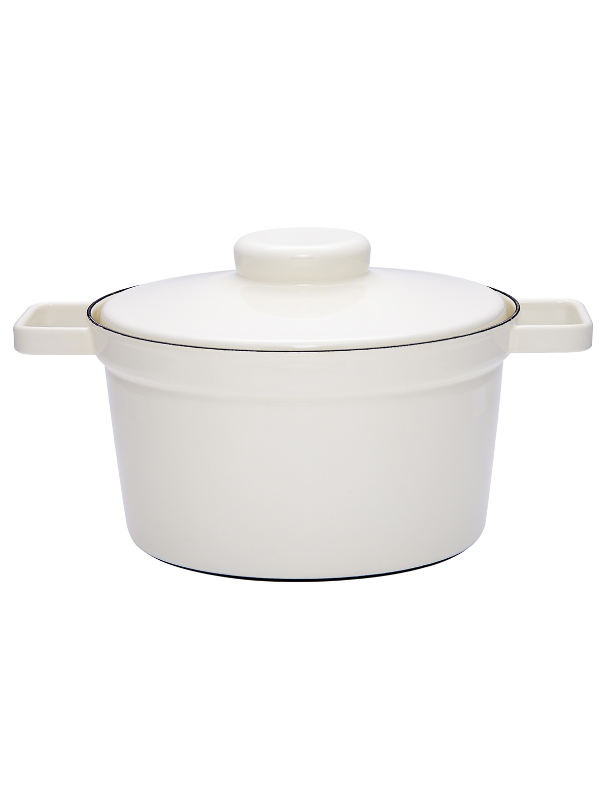 Casserol with cover 24cm, white, 3.5 liter